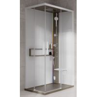 Novellini Glax 2 2.0 A kabina z hydromasażem 90x90 cm parowa z brodzikiem corda G22A90M5-1TU