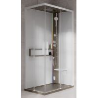 Novellini Glax 2 2.0 A kabina z hydromasażem 90x90 cm parowa z brodzikiem corda G22A90T5-1TU