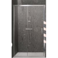 Novellini Kali 2P drzwi prysznicowe 114 cm srebrny/szkło przezroczyste KALI2P114-1B