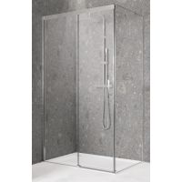 Novellini Kali FH ścianka prysznicowa 88 cm boczna srebrny/szkło przezroczyste KALIFH88-1B