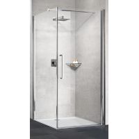 Novellini Young 2.0 G+F drzwi prysznicowe 97 cm srebrny/szkło przezroczyste Y2G97-1B