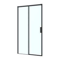 Oltens Breda drzwi prysznicowe 120 cm czarny mat/szkło przezroczyste 21212300