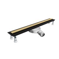 Oltens Langan Slim odpływ prysznicowy liniowy 80 cm złoto połysk/złoto szczotkowane 30011800