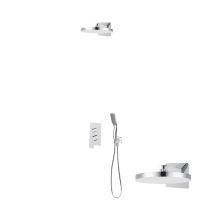 Oltens Hadsel zestaw bateria wannowo-prysznicowa podtynkowa z deszczownicą Regna i słuchawką 1-funkcyjną Tinde chrom 36044100