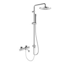 Oltens Hamnes zestaw prysznicowy z baterią wannowo-prysznicową ścienną chrom 36047100