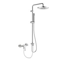 Oltens Molle zestaw prysznicowy z baterią prysznicową ścienną chrom 36050100