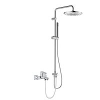 Oltens Hadsel zestaw prysznicowy z baterią wannowo-prysznicową ścienną chrom 36054100