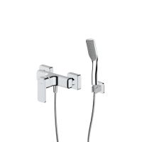 Zestaw Oltens Hadsel bateria prysznicowa ścienna z kompletem natryskowym Tinde Hald chrom 36057100