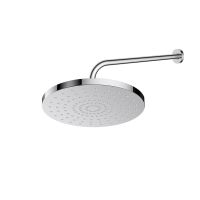 Oltens Pluva Lagan deszczownica 25 cm okrągła z ramieniem ściennym chrom 36093100