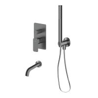 Zestaw Oltens Hadsel zestaw wannowo-prysznicowy podtynkowy grafit 36626400