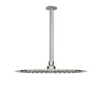 Oltens Vindel deszczownica 30x30 cm okrągła z ramieniem sufitowym Aera nikiel 36081910