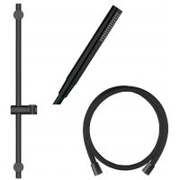 Oltens Alling zestaw prysznicowy ścienny czarny mat 36002300