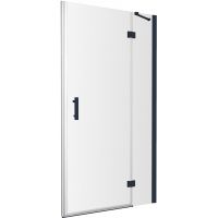 Omnires Manhattan drzwi prysznicowe 120 cm czarny mat/szkło przezroczyste ADC12X-ABLTR