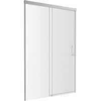 Omnires Soho drzwi prysznicowe szklane przesuwane 120 cm chrom/ transparentne CLP12X