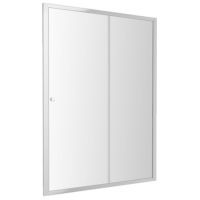Omnires Bronx drzwi prysznicowe 140 cm chrom/szkło przezroczyste S2050140CRTR
