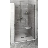 Polysan Fortis Line drzwi prysznicowe 90 cm wnękowe prawe chrom/szkło przezroczyste FL1490R