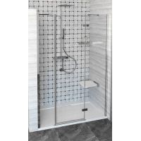 Polysan Fortis Line drzwi prysznicowe 130 cm wnękowe prawe chrom/szkło przezroczyste FL1513R