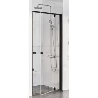Ravak Pivot PDOP1-90 drzwi prysznicowe 90 cm czarny mat/szkło przezroczyste 03G70300Z1