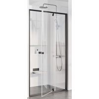 Ravak Pivot PDOP2-100 drzwi prysznicowe 100 cm czarny mat/szkło przezroczyste 03GA0300Z1