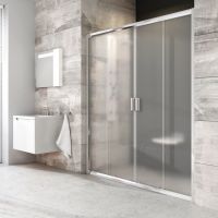 Ravak Blix BLDP4-140 drzwi prysznicowe 140 cm przesuwne biały/szkło przezroczyste 0YVM0100Z1