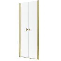 Radaway Nes Gold DWD I drzwi prysznicowe 80 cm uchylne złoty połysk/szkło przezroczyste 10027080-09-01