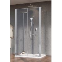 Radaway Nes 8 ścianka prysznicowa 100 cm chrom połysk/szkło przezroczyste 10080100-01-01