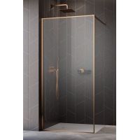 Radaway Modo F Brushed Copper II ścianka prysznicowa walk-in 110 cm miedź szczotkowany/szkło przezroczyste 10409114-93-01