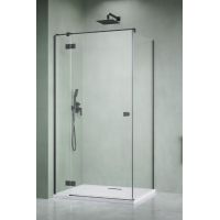 Radaway Essenza 8 Brushed GunMetal KDJ ścianka prysznicowa 23,7 cm gunmetal szczotkowany/szkło przezroczyste 10470237-92-01L