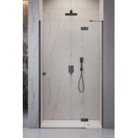 Radaway Essenza Pro Brushed Gunmetal DWJ drzwi prysznicowe 130 cm uchylne gunmetal szczotkowany/szkło przezroczyste 1385017-92-01R