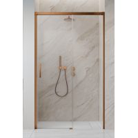 Radaway Idea Brushed Copper DWJ drzwi prysznicowe 120 cm rozsuwane miedź szczotkowany/szkło przezroczyste 387016-93-01R