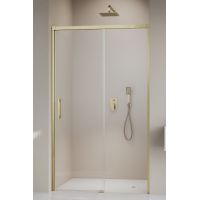 Radaway Idea Brushed Gold DWJ drzwi prysznicowe 140 cm rozsuwane złoty szczotkowany/szkło przezroczyste 387018-99-01R