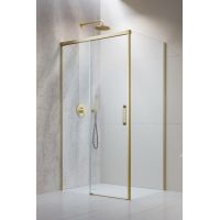 Radaway Idea Brushed Gold S1 ścianka prysznicowa 100 cm złoty szczotkowany/szkło przezroczyste 387052-99-01R