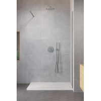 Radaway Modo New Brushed Nickel II ścianka prysznicowa 50 cm szczotkowany/szkło przezroczyste 389054-91-01
