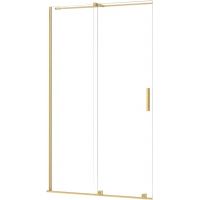 Rea Montana drzwi prysznicowe 140 cm rozsuwane złoty szczotkowany/szkło przezroczyste REA-K2499