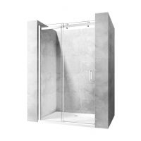 Rea Nixon-2 drzwi prysznicowe 150 cm wnękowe lewe chrom/szkło przezroczyste REA-K5008