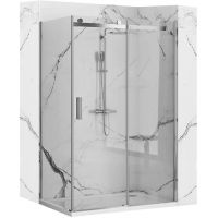 Rea Nixon-2 kabina prysznicowa 150x90 cm prostokątna prawa chrom/szkło przezroczyste REA-K5009/REA-K5011