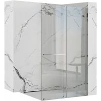 Rea Cortis ścianka prysznicowa Walk-In 100 cm chrom/szkło przezroczyste REA-K7210