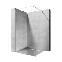 Rea Aero ścianka prysznicowa 90 cm wolnostojąca srebrny/szkło przezroczyste REA-K7553