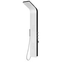 Rea 9780 panel prysznicowy ścienny czarny/biały REA-P0962
