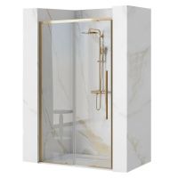 Rea Solar Gold drzwi prysznicowe 100 cm jasnozłoty/szkło przezroczyste REA-K6547