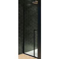 Riho Lucid GD101 drzwi prysznicowe 100 cm wnękowe czarny mat/szkło przezroczyste G005003121