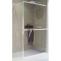 Riho Lucid GD400 Walk-In ścianka prysznicowa 90 cm wolnostojąca biały mat/szkło przezroczyste G005025122