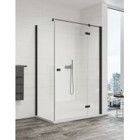 SanSwiss Annea drzwi prysznicowe 120 cm prawe czarny mat/szkło przezroczyste AN13D12000607