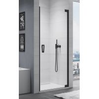 SanSwiss Cadura drzwi prysznicowe 100 cm prawe czarny mat/szkło przezroczyste CA1CD1000607
