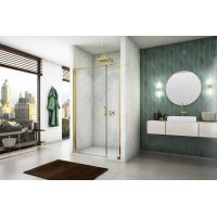 Sanswiss Cadura drzwi prysznicowe 90 cm lewe złoty/szkło przezroczyste CA31CD0901207