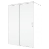 Ronal Cadura ścianka prysznicowa walk-in 140 cm biały mat/szkło przezroczyste CAW2G1400907