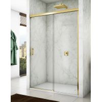SanSwiss Cadura drzwi prysznicowe 100 cm prawe złoty połysk/szkło przezroczyste CAS2D1001207