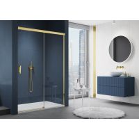 SanSwiss Cadura drzwi prysznicowe 160 cm prawe złoty/szkło przezroczyste CAS2D1601207