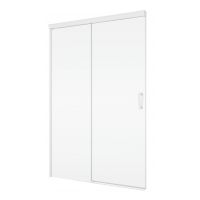 SanSwiss Cadura drzwi prysznicowe 100 cm rozsuwane biały mat/szkło przezroczyste CAS2G1000907