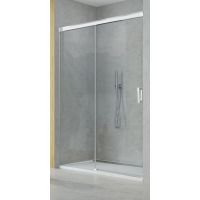 SanSwiss Cadura drzwi prysznicowe 130 cm lewe połysk/szkło przezroczyste CAS2G1305007